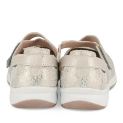 Ballerines Confort ROSE Femme CUIR Motif Uni Scratch