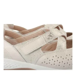 Ballerines Confort ROSE Femme CUIR Motif Uni Scratch