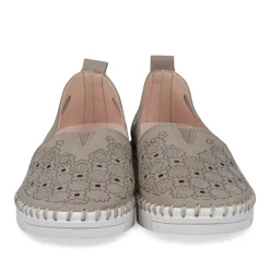 Ballerines Confort TAUPE Femme Motif Uni A Enfiler