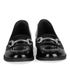 Ballerines Mocassin NOIR Fille Motif Vernis A Enfiler