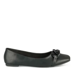 Ballerines NOIR Femme Motif Chaîne A Enfiler