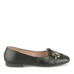 Ballerines NOIR Femme Motif Chaîne A Enfiler