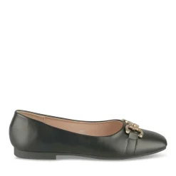 Ballerines NOIR Femme Motif Chaîne A Enfiler