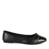 Ballerines NOIR Femme Motif Tressé A Enfiler