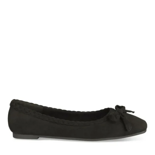 Ballerines NOIR Femme Motif Uni A Enfiler