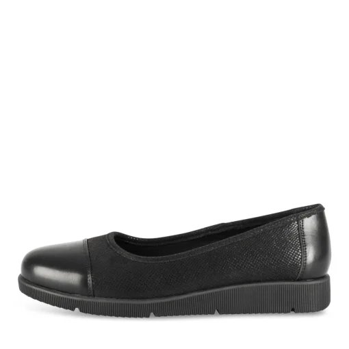 Ballerines NOIR Femme Motif Uni A Enfiler