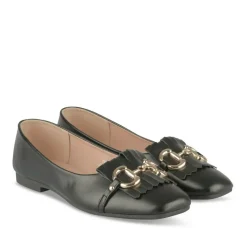 Ballerines NOIR Femme Motif Chaîne A Enfiler