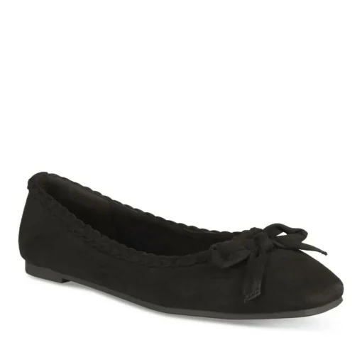 Ballerines NOIR Femme Motif Uni A Enfiler