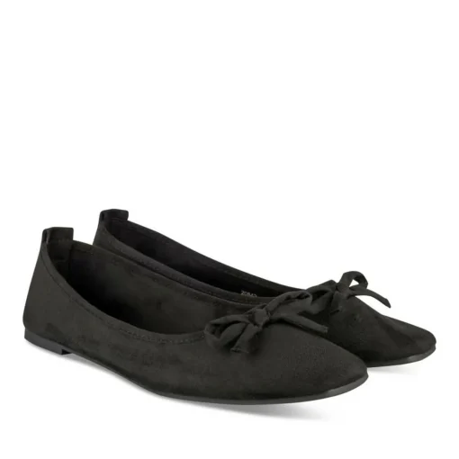 Ballerines NOIR Femme Motif Uni A Enfiler
