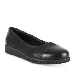 Ballerines NOIR Femme Motif Uni A Enfiler