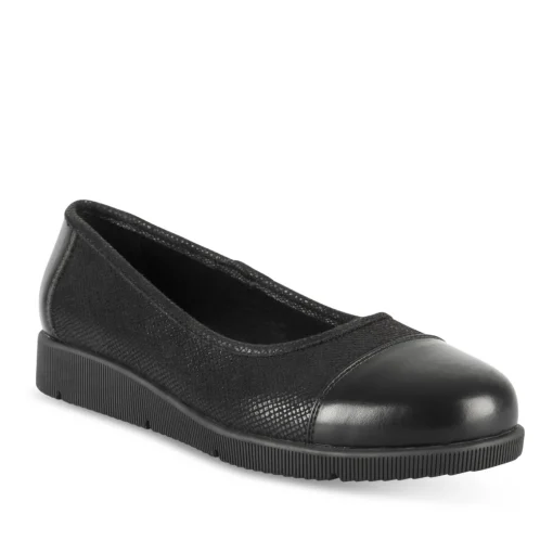 Ballerines NOIR Femme Motif Uni A Enfiler