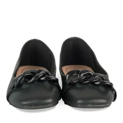 Ballerines NOIR Femme Motif Chaîne A Enfiler