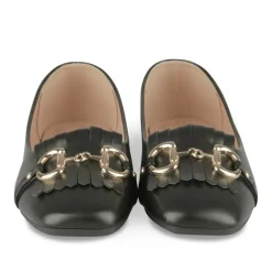 Ballerines NOIR Femme Motif Chaîne A Enfiler