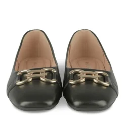 Ballerines NOIR Femme Motif Chaîne A Enfiler