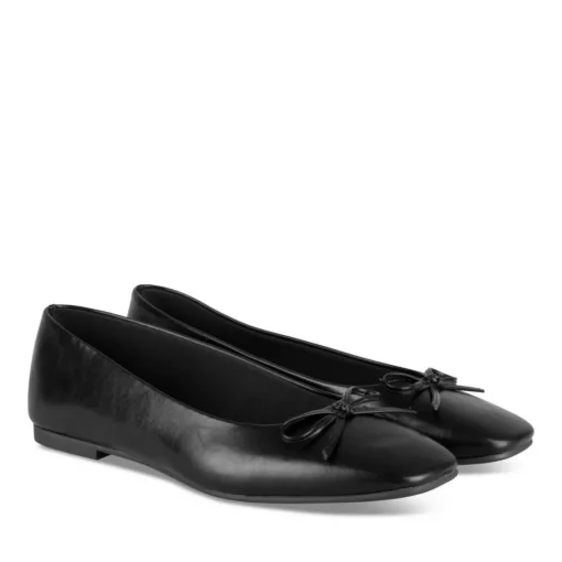 Ballerines NOIR Femme Motif Uni A Enfiler