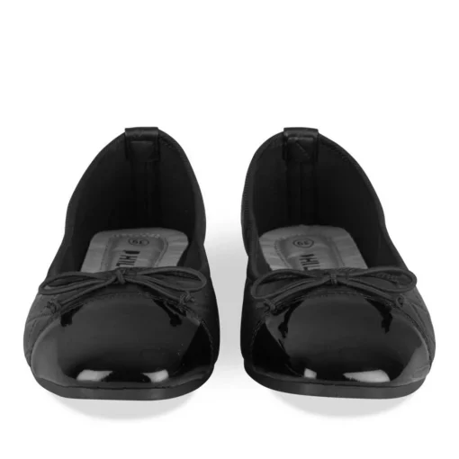 Ballerines NOIR Femme Motif Uni A Enfiler