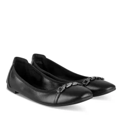 Ballerines NOIR Femme Motif Chaîne A Enfiler
