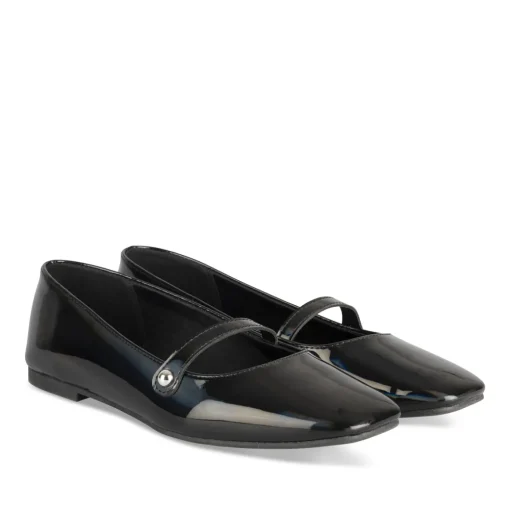 Ballerines NOIR Femme Motif Iridescent Boucle