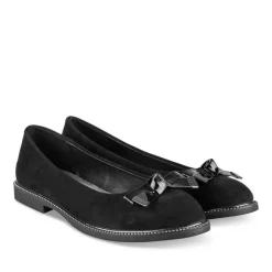 Ballerines NOIR Femme Motif Uni A Enfiler