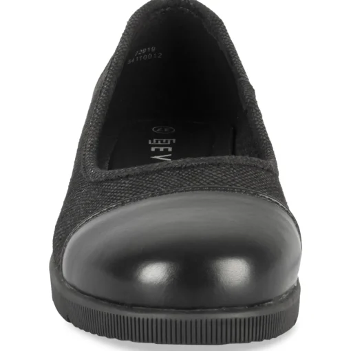 Ballerines NOIR Femme Motif Uni A Enfiler