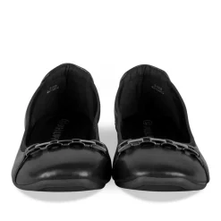 Ballerines NOIR Femme Motif Chaîne A Enfiler