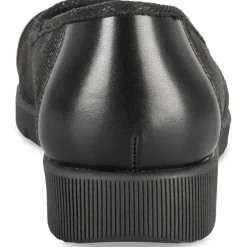 Ballerines NOIR Femme Motif Uni A Enfiler