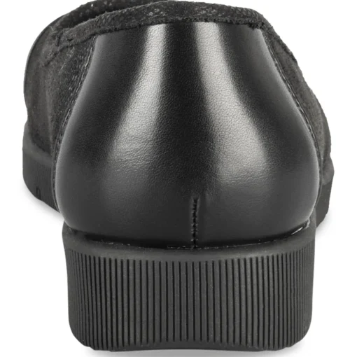 Ballerines NOIR Femme Motif Uni A Enfiler
