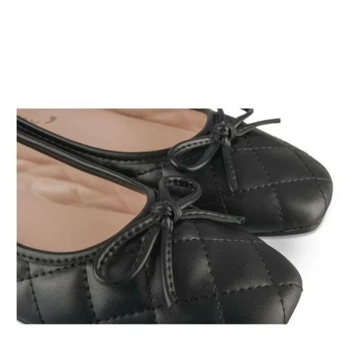 Ballerines NOIR Femme Motif Uni A Enfiler