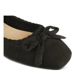 Ballerines NOIR Femme Motif Uni A Enfiler