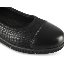 Ballerines NOIR Femme Motif Uni A Enfiler