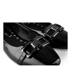 Ballerines NOIR Femme Motif Chaîne A Enfiler