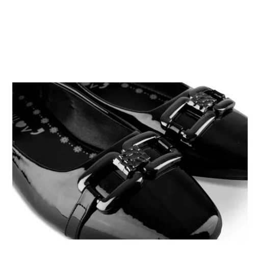 Ballerines NOIR Femme Motif Chaîne A Enfiler