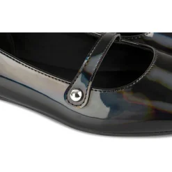 Ballerines NOIR Femme Motif Iridescent Boucle