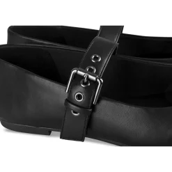 Ballerines NOIR Femme Motif Uni Boucle
