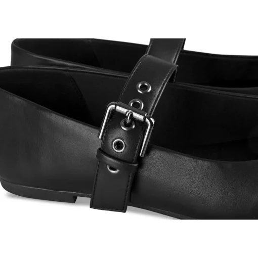 Ballerines NOIR Femme Motif Uni Boucle