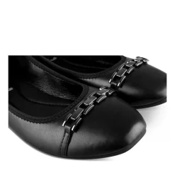 Ballerines NOIR Femme Motif Chaîne A Enfiler
