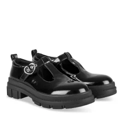 Ballerines NOIR Fille Motif Uni Boucle