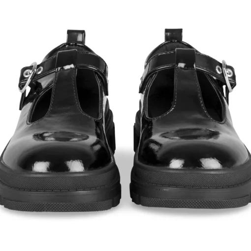 Ballerines NOIR Fille Motif Uni Boucle
