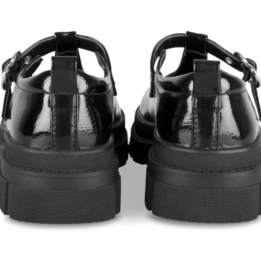 Ballerines NOIR Fille Motif Uni Boucle