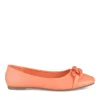 Ballerines ORANGE Femme Motif Chaîne A Enfiler