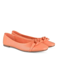 Ballerines ORANGE Femme Motif Chaîne A Enfiler