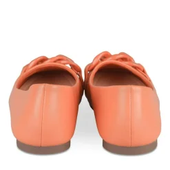 Ballerines ORANGE Femme Motif Chaîne A Enfiler
