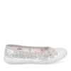 Ballerines Toile ARGENT Fille