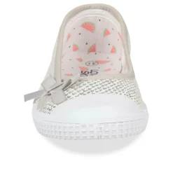Ballerines Toile ARGENT Fille