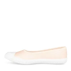 Ballerines Toile ROSE Fille A Enfiler