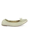 Ballerines VERT Femme Motif Uni A Enfiler
