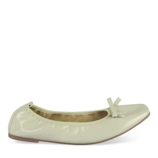 Ballerines VERT Femme Motif Uni A Enfiler