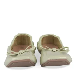 Ballerines VERT Femme Motif Uni A Enfiler