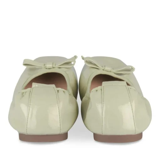 Ballerines VERT Femme Motif Uni A Enfiler