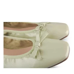 Ballerines VERT Femme Motif Uni A Enfiler